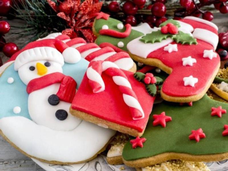 Galletas de figuras navideñas