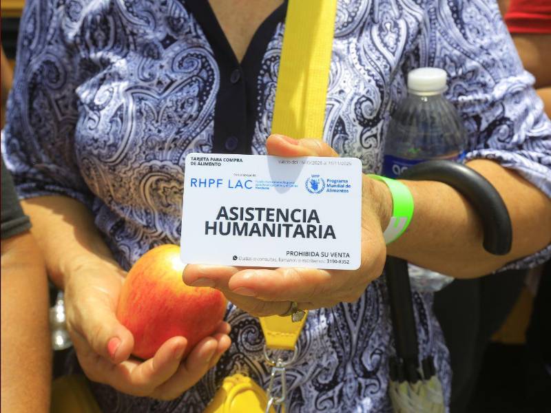 La ayuda consiste en tarjetas para la compra de alimentos en supermercados desde el Gobierno anterior San Pedro Sula en donde eh a través del gobierno amigo de Estados Unidos en un aporte de 63 millones de dólares