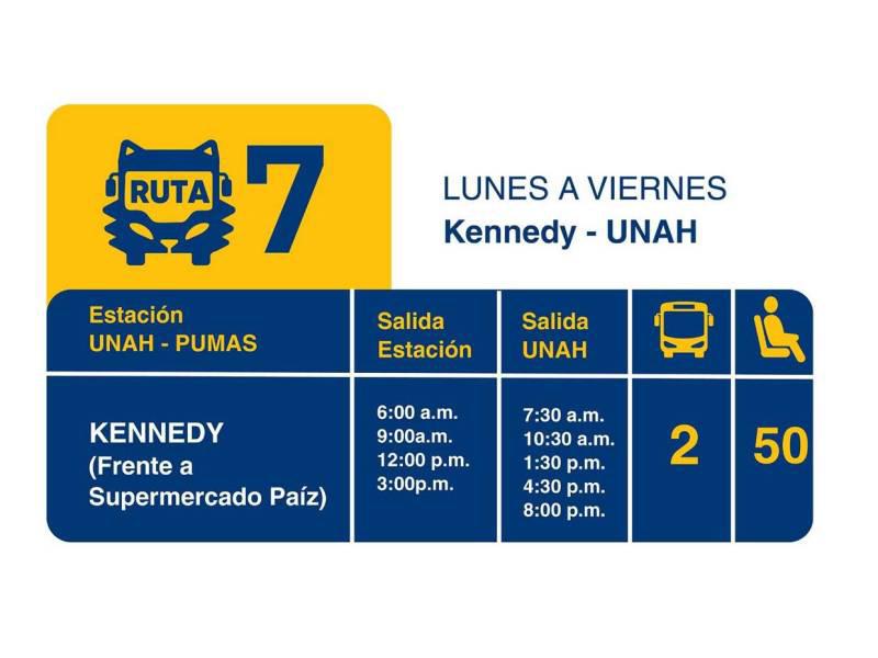 Transporte gratuito de la Unah: estas serán las rutas disponibles en Tegucigalpa