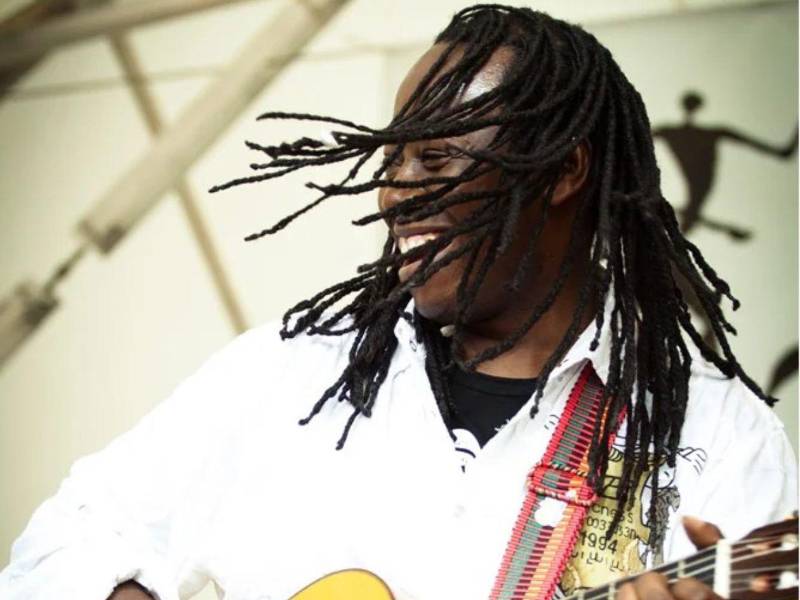 Imagen en vida del cantautor hondureño Aurelio Martínez Suazo.