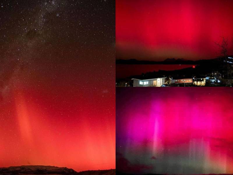 Auroras boreales en varios países de Europa.