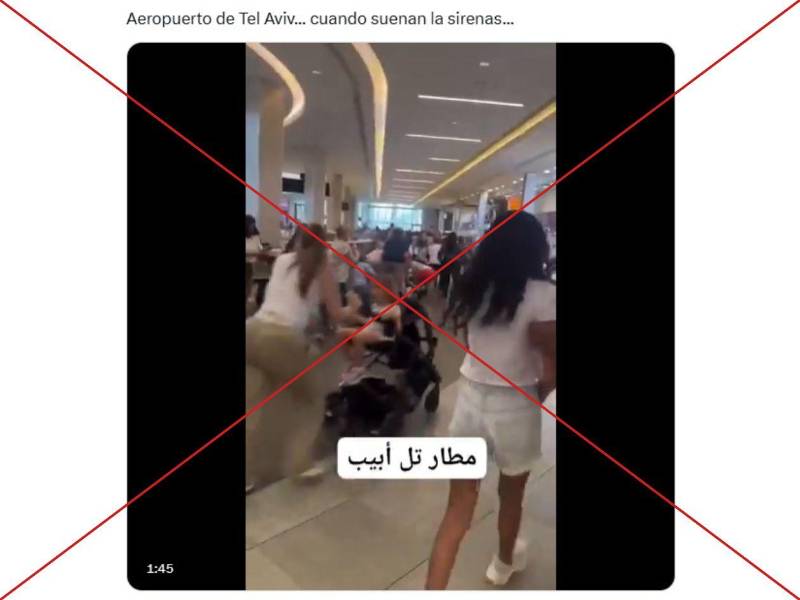 Captura de pantalla a una publicacion de X hecha el 18 de junio de 2025.