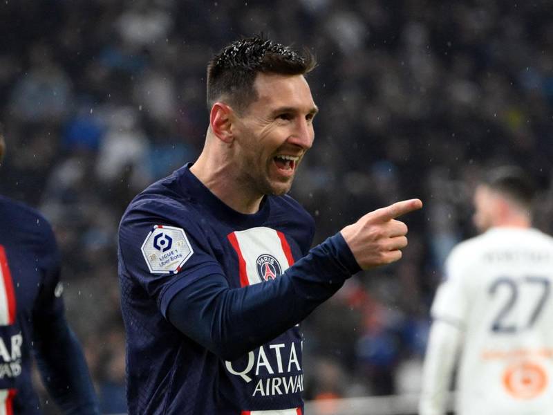 Lionel Messi participó en la victoria del PSG contra el Marsella.