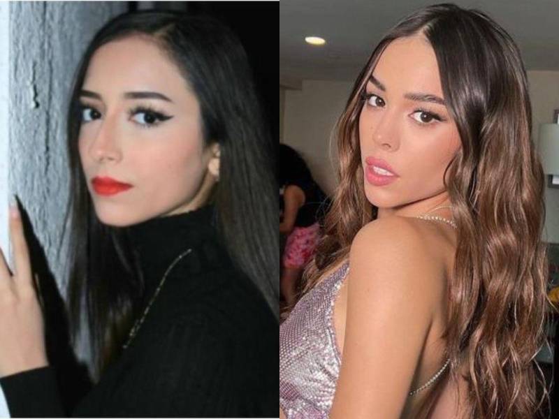 La joven fallecida Debanhi Escobar y la cantante y actriz mexicana Danna Paola.