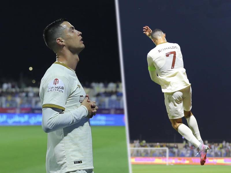 Cristiano Ronaldo anotó dos goles para la victoria del Al Nassr FC sobre el Al-Adalah.