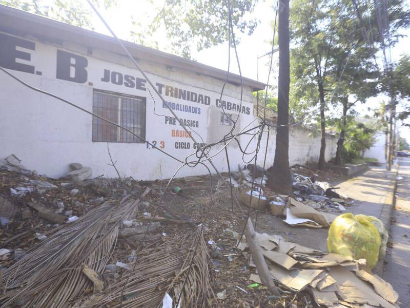 Los centros educativos se enfrentan al problemas de los cables y la basura. Los alumnos ni siquiera pueden caminar por las aceras debido al problema.