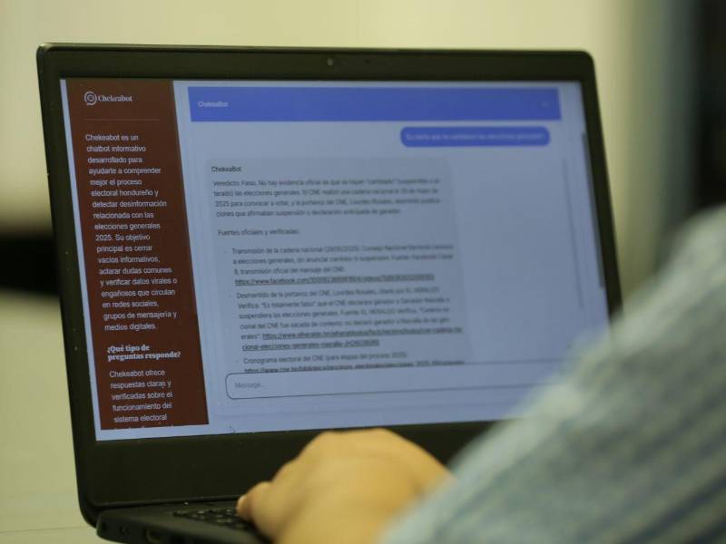 Chekeabot, el nuevo chatbot de LA PRENSA Verifica, responde en tiempo real preguntas sobre las elecciones generales y ayuda a la ciudadanía a distinguir información verificada y falsa.