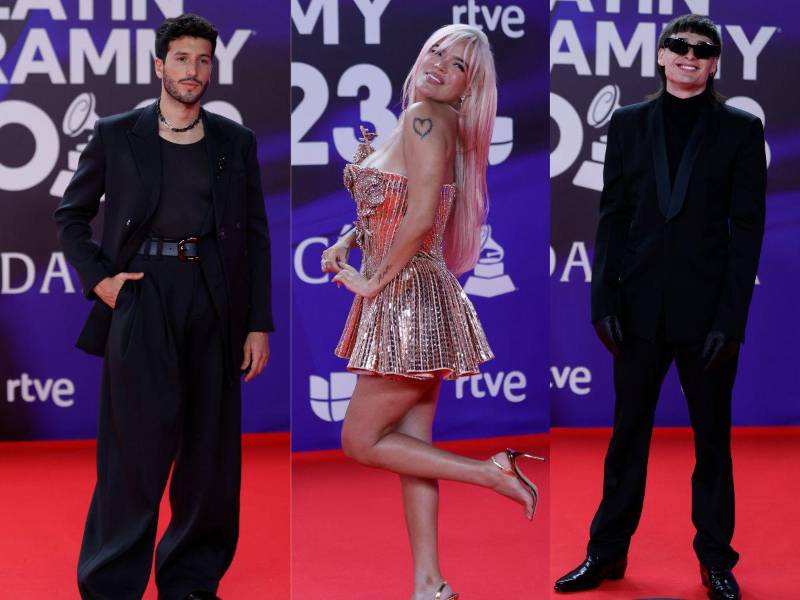 Todas las celebridades de la música latina y europea brillan esta noche en la alfombra roja de los Latin Grammy en Sevilla, España.