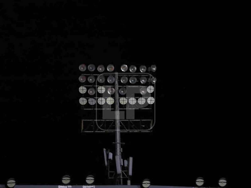 Los faroles del Estadio Nacional.