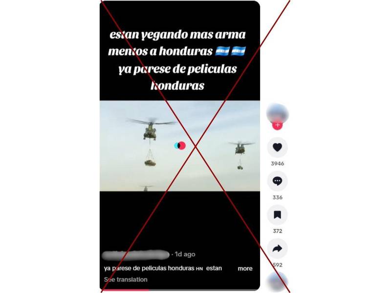 Captura de pantalla a una publicación de TikTok hecha el 15 de enero de 2026.