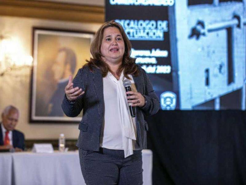 Subsecretaria de Seguridad, Julissa Villanueva.