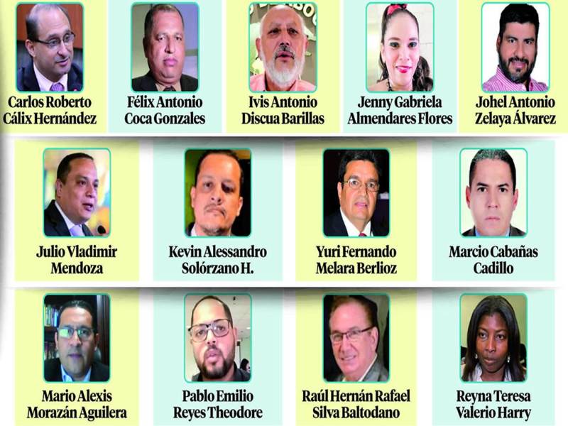 Los 13 aspirantes a fiscales que siguen el proceso.
