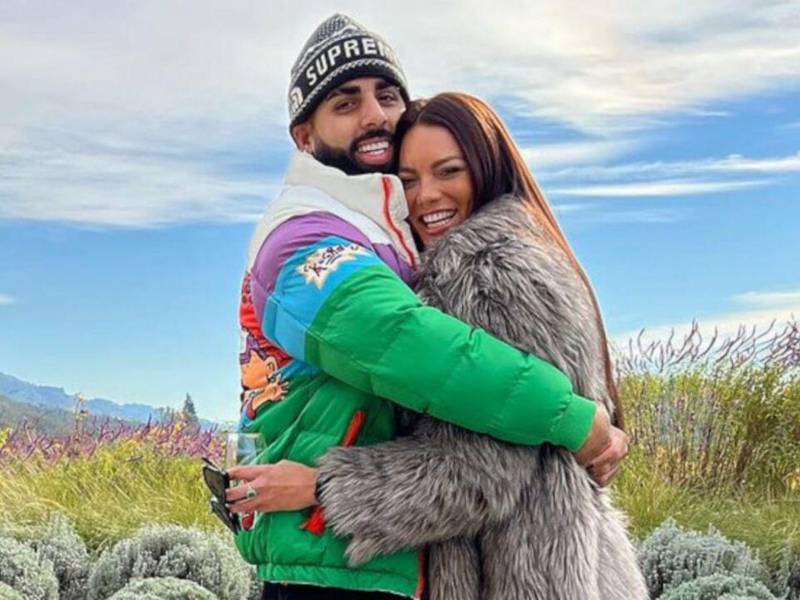 La ex Miss Universo Zuleyka Rivera y el productor musical Dj Luian.