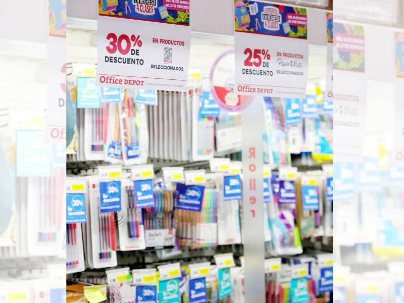 Office Depot ofrece descuentos desde un 35% hasta un 60% en productos escolares seleccionados.