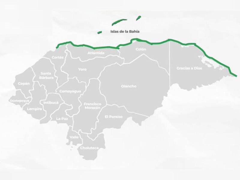 Frente frío mantiene alerta verde en Islas de la Bahía y el litoral Caribe.