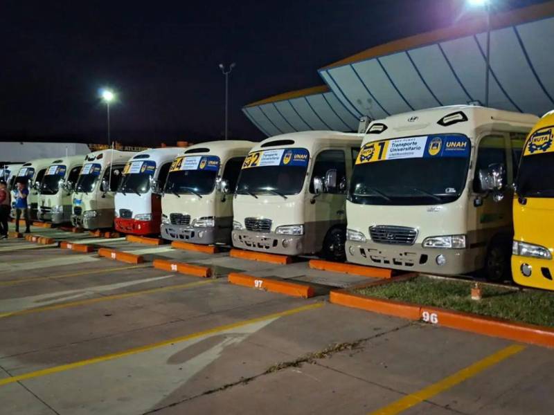 Transporte gratuito de la Unah.