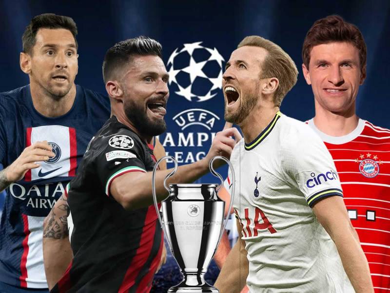 PSG-Bayern Múnich y AC Milan-Tottenham son los partidos de este martes en la ida de octavos de final de la UEFA Champions League.