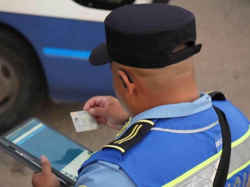Los agentes verifican de forma digital los datos de los conductores y la documentación de las unidades durante los operativos de seguridad vial.