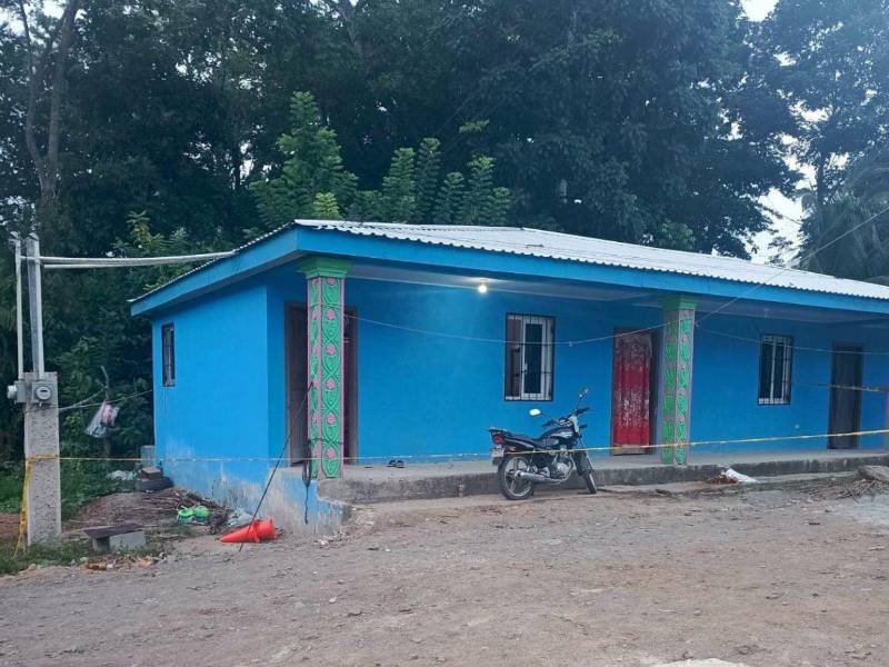 Vivienda en la que fueron ultimadas las dos víctimas.