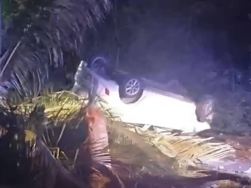 El vehículo siniestrado que conducía el hondureño.