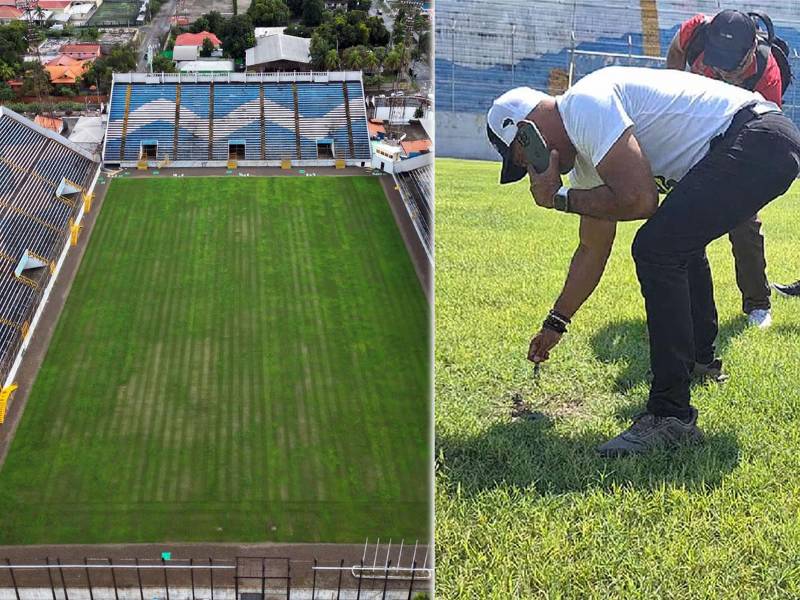 La nueva cancha del estadio Morazán de San Pedro Sula presenta problemas y seguirá sin poder utilizarse, según informó Mario Moncada, Comisionado Nacional de Deportes (Condepor).