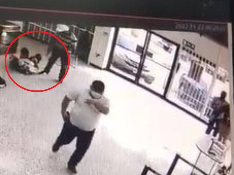 VÍDEO: Asaltantes en banco de San Pedro Sula encañonaron a guardia y clientes