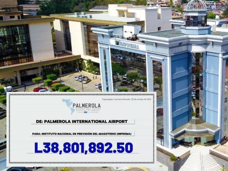 En total, Palmerola ya ha depositado al Inprema un total de 116,391,152.50 lempiras solo en pago de intereses.