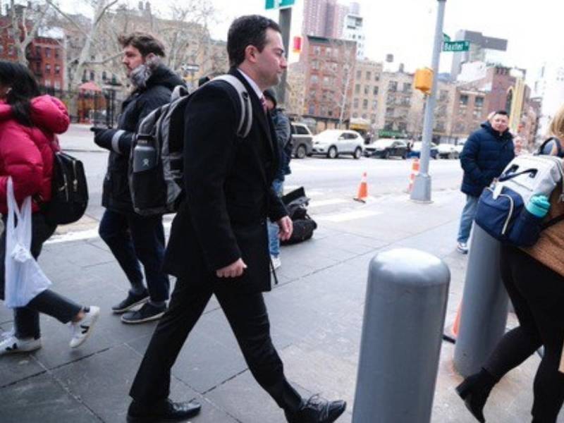 Renato Stabile a su llegada a la corte del Distrito Sur de Nueva York.