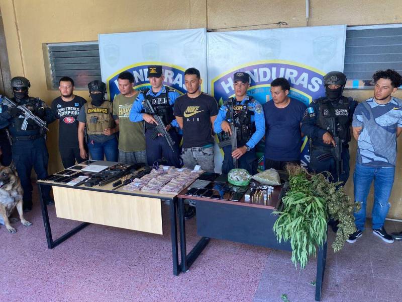 La DPI capturó a una banda en la aldea El Pedernal del Municipio de El Porvenir, Francisco Morazán, que en julio de este año fue expuesta por el medio británico Dailymail por su conexión con el tráfico de fentanillo en California, Estados Unidos.