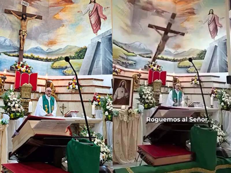 El sacerdote Patricio Alfredo Sánchez Molinari falleció después de que una cruz de madera se desprendiera de la pared y cayera sobre él durante una misa en Guayaquil, Ecuador.