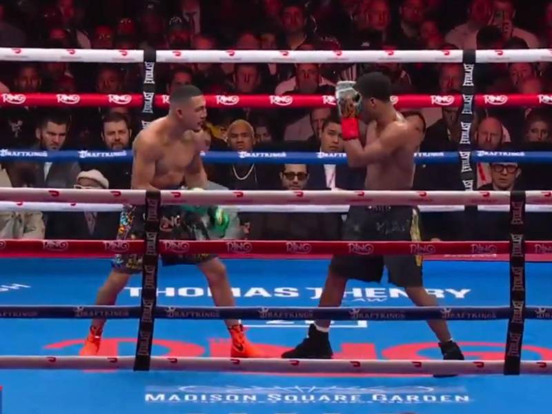 Teófimo López y Shakur Stevenson ya pelean en el Madison Square Garden de Nueva York.