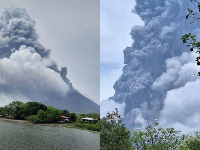 El volcán Concepción en Nicaragua ha entrado en erupción y ha llenado de cenizas los lugares aledaños del país.