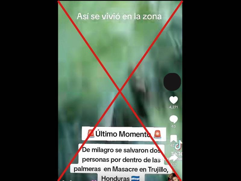 Captura de pantalla a una publicación de TikTok hecha el 26 de mayo de 2026.
