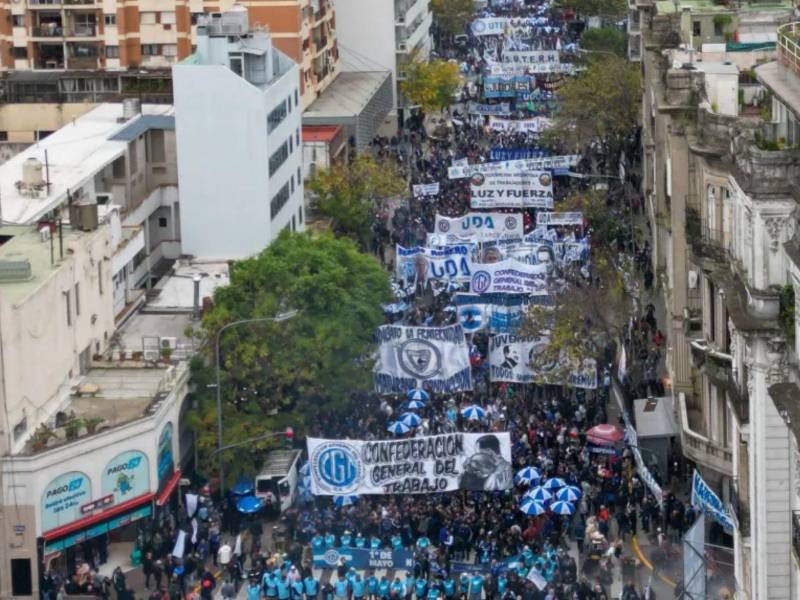 Protesta de universitarios.