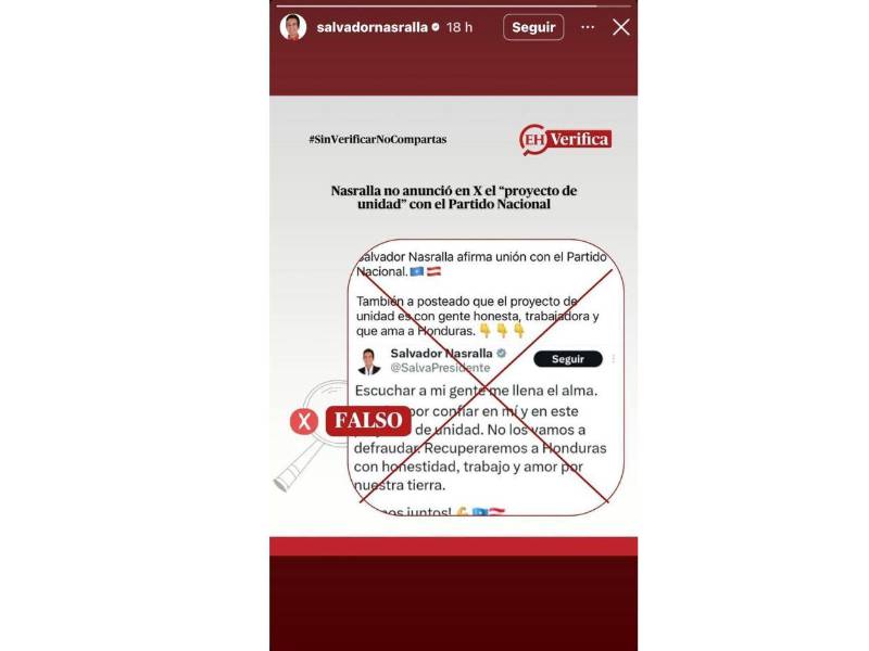 Nasralla destaca verificación de El Heraldo para combatir la desinformación electoral
