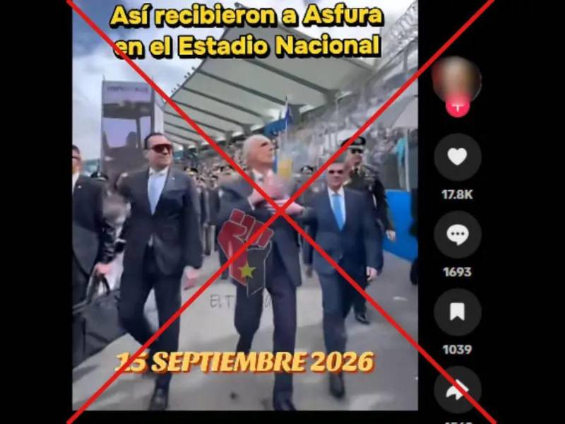 Captura de pantalla a una publicación de TikTok, hecha el 18 de septiembre de 2026.