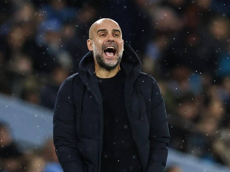 Pep Guardiola, entrenador del Manchester City de la Premier League.