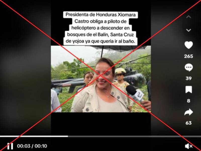 Captura de pantalla a una publicación de TikTok hecha el 28 de febrero de 2025.