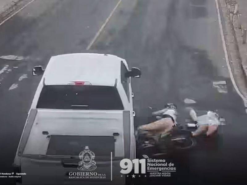 Captura de pantalla de video del 911 Honduras.