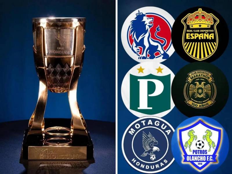 Seis clubes buscarán consagrarse campeón en el Torneo Apertura 2025-2026 de la Liga Nacional de Honduras.