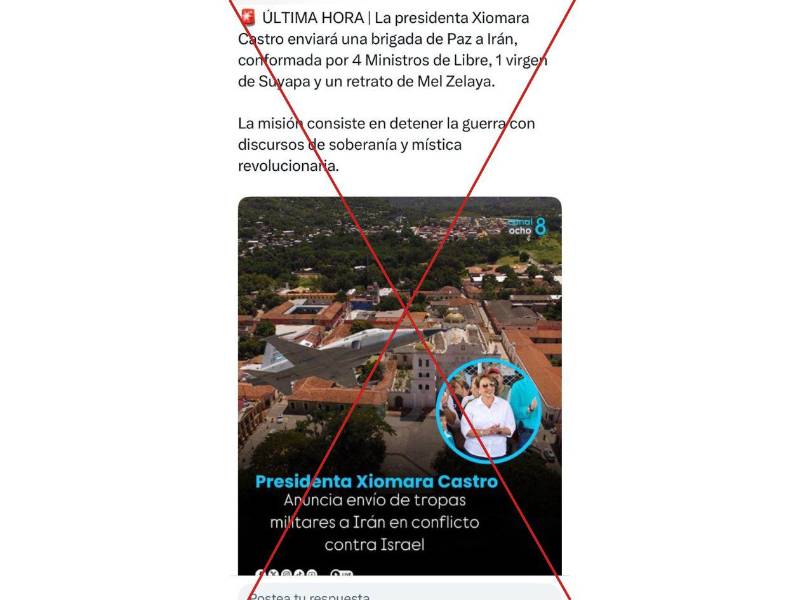 Captura de pantalla a una publicacion de X hecha el 16 de junio de 2025.