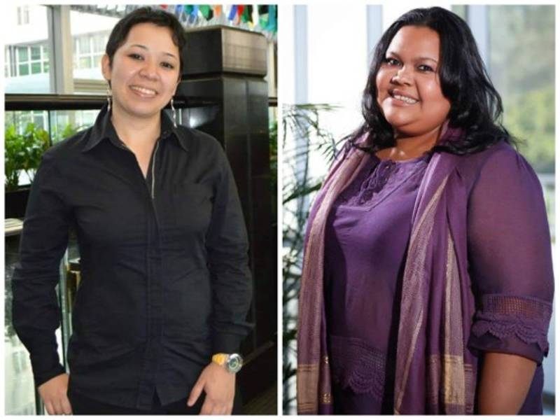 Gabriela Flores y Vanessa Siliezar.