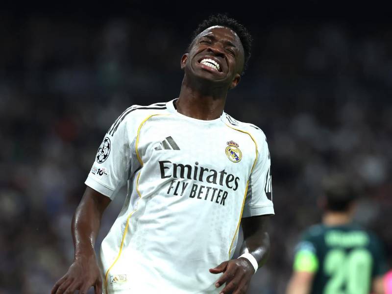 Vinicius lamentó su penal fallado en el segundo tiempo del Real Madrid vs Manchester City.
