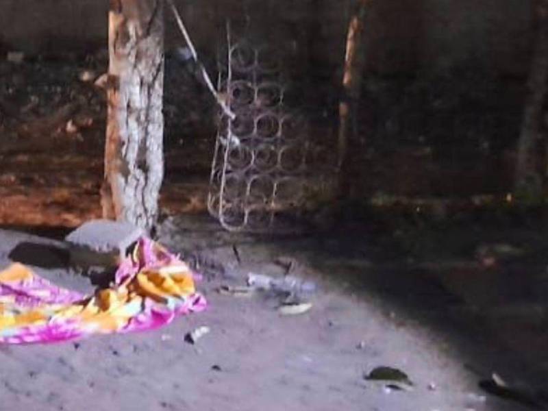 Escena donde fue dejado el cuerpo de Lidia Johana López Valle, conocida con el alias de La Flaca.