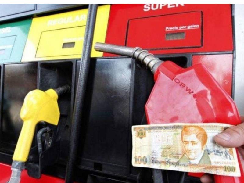 Estación de servicio de combustible en Honduras.