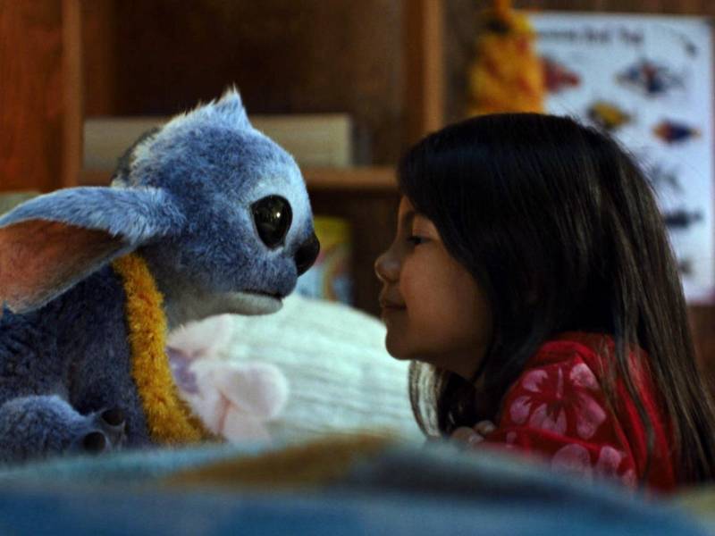 'Lilo &amp; Stitch' durante una escena de la primera película, recién estrenada.