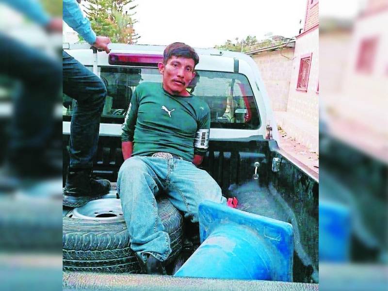 Efraín García fue capturado cuando intentaba huir.