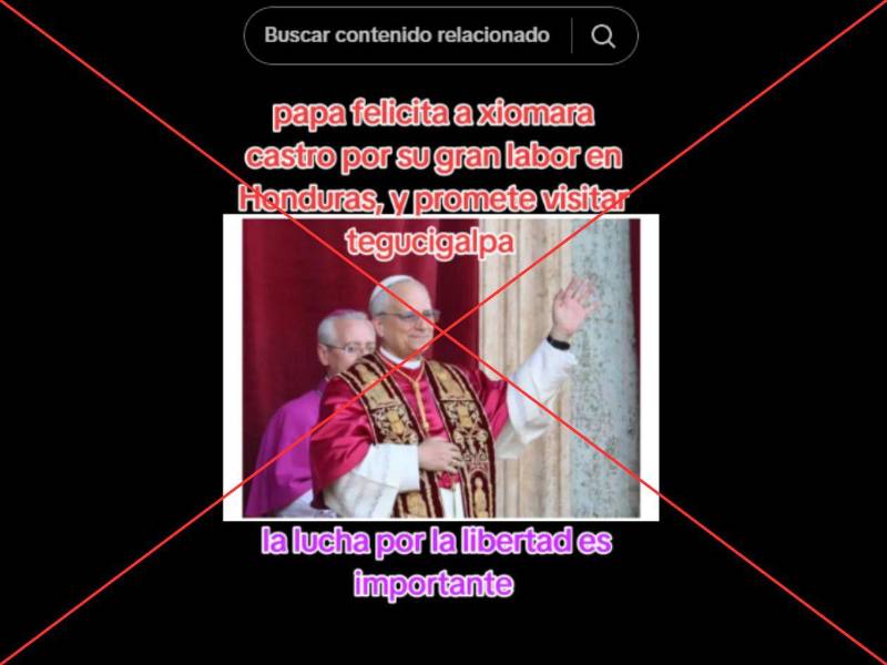 Captura de pantalla a una publicacion de TikTok hecha el 12 de mayo de 2025.