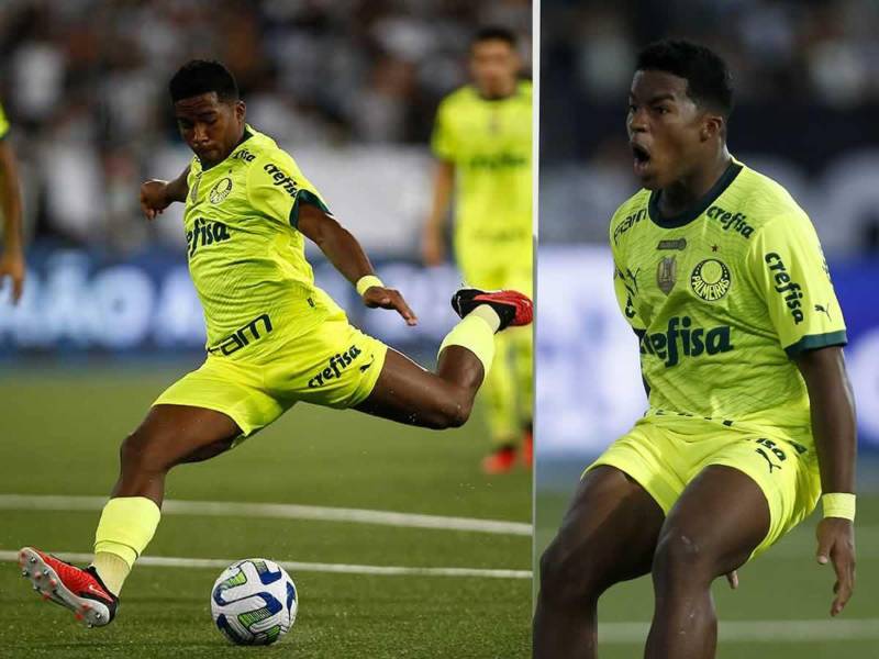 Endrick brilló con luz propia marcando dos golazos para la remontada del Palmeiras ante Botagofo.