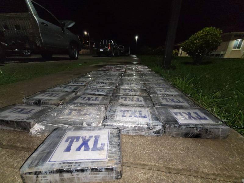 Kilos de cocaína incautados en El Progreso, Yoro.